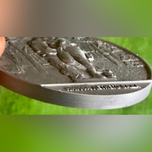 Vintage 1980s 1990s Antique Soviet Era Russian Commemorative Metal TABLE MEDAL - Picture 5 of 6